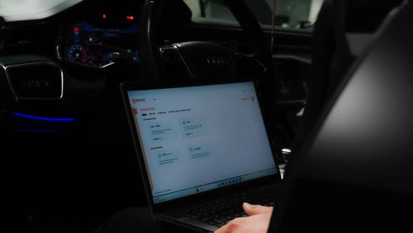 Nordic Powertune arbetar med en Audi A7 inne för en steg1 optimering och även en ny mjukvara i växellådan för maximal prestanda